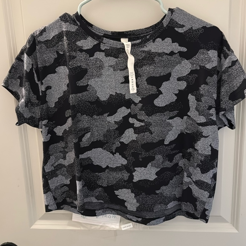 Camo cropped Tee